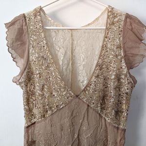 Vintage inspired 1920s slip dress with sequins